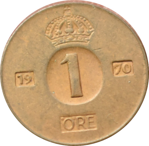 Švédsko 1 Ore 1970