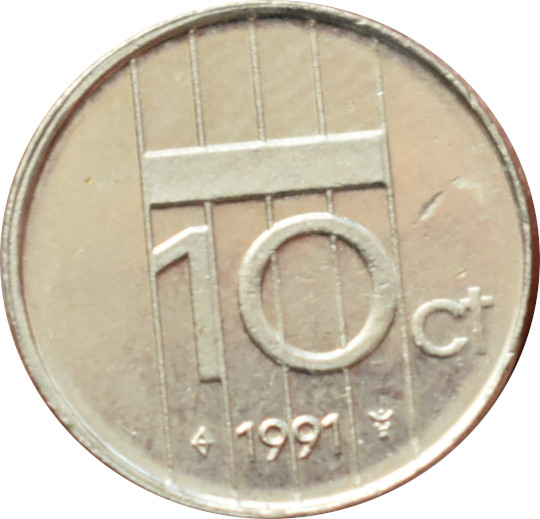 Holandsko 10 Cents 1991