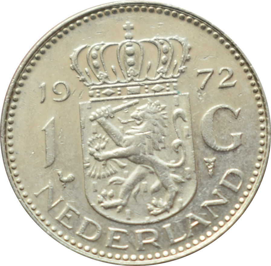 Holandsko 1 Gulden 1972