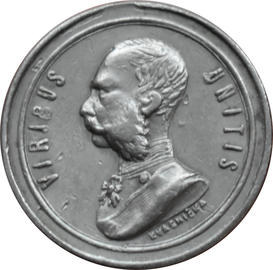 F.J. medaila 1880 VIRIBUS UNITIS