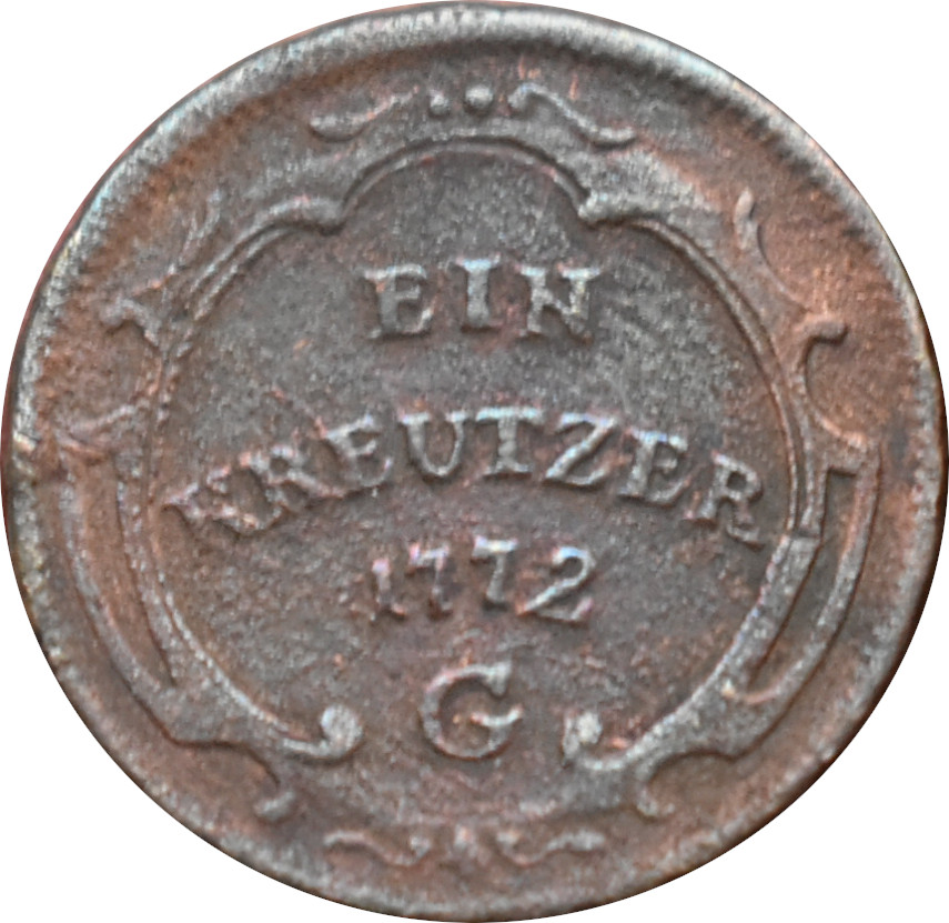 Mária Terézia Ein Kreutzer 1772 G