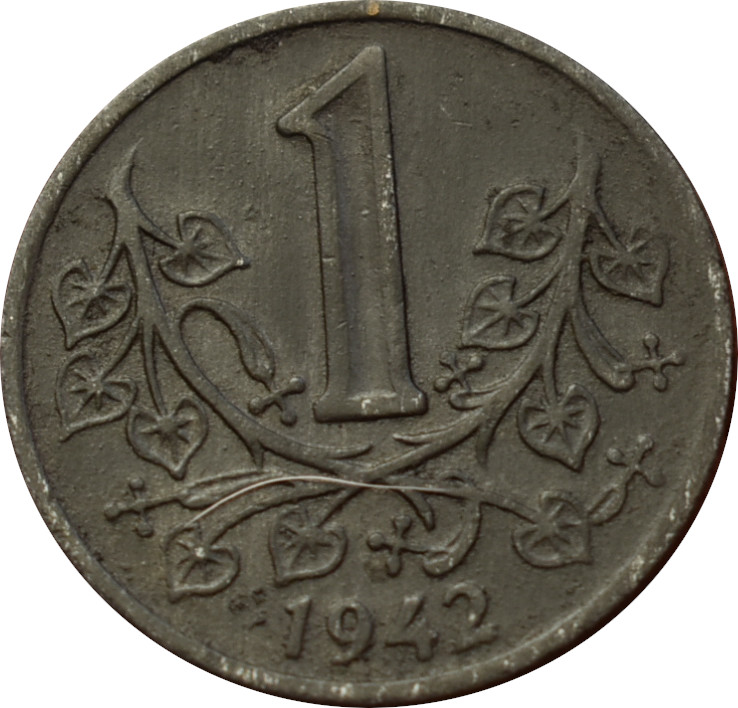 Protektorát 1 Koruna 1942