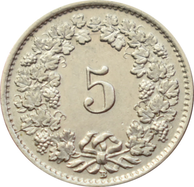 Švajčiarsko 5 Rappen 1932