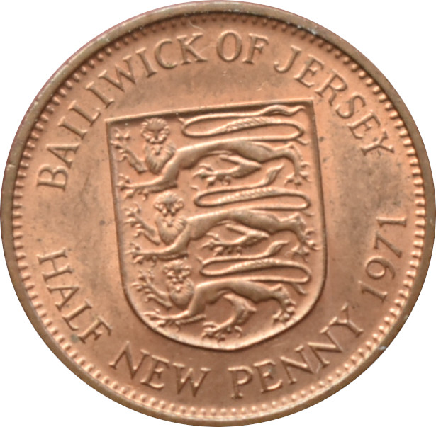 Jersey  1 New Penny 1971