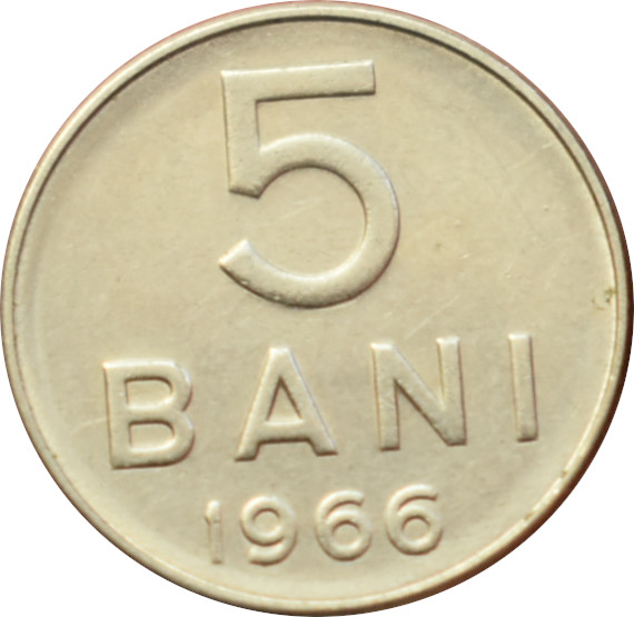 Rumunsko 5 Bani 1966