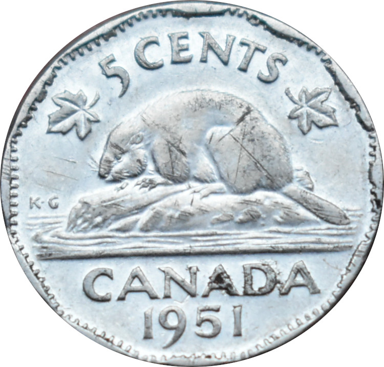 Kanada 5 Cents 1951