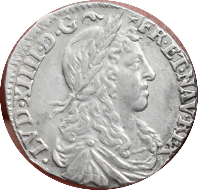 Francúzsko Ľudovít XIV. 1/12 Ecu 1660