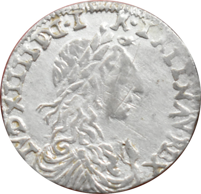 Francúzsko Ľudovít XIV. 1/12 Ecu 1660