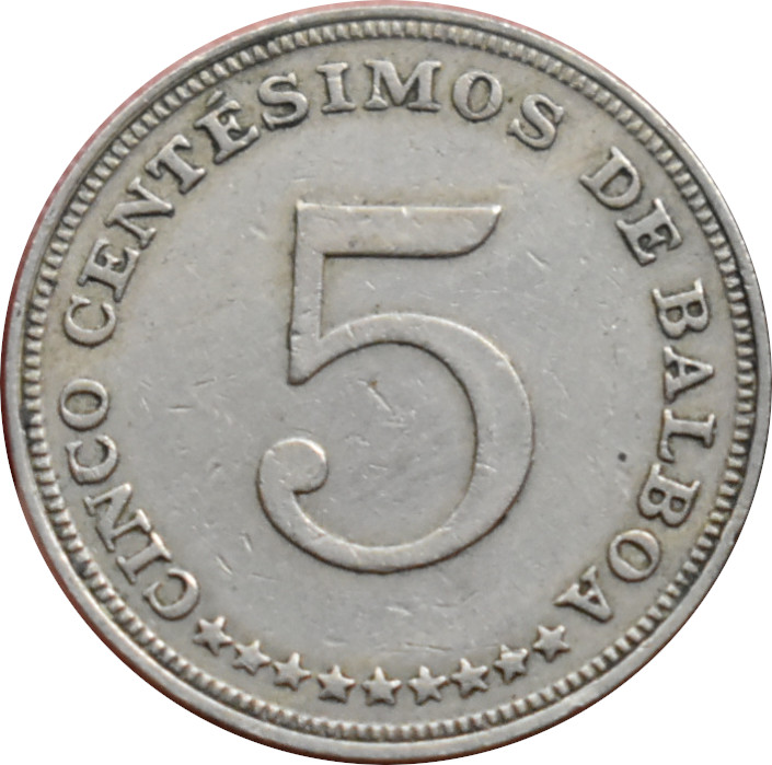 Panama 5 Centesimos 1966