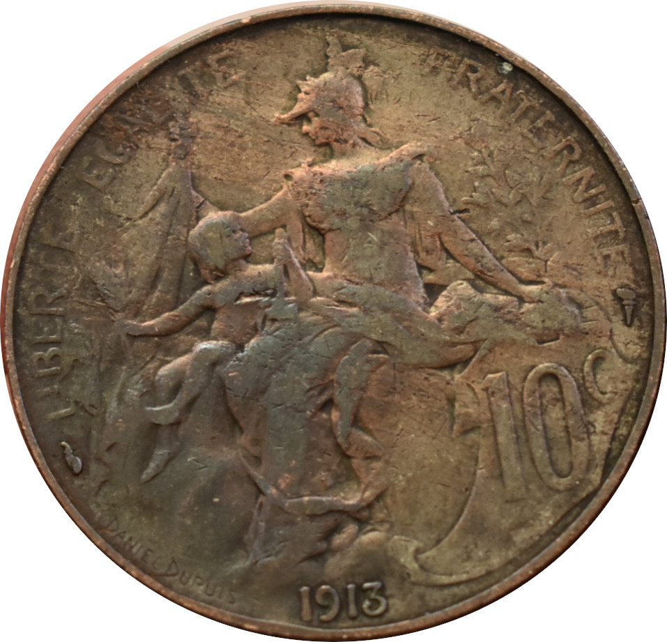 Francúzsko 10 Centimes 1913