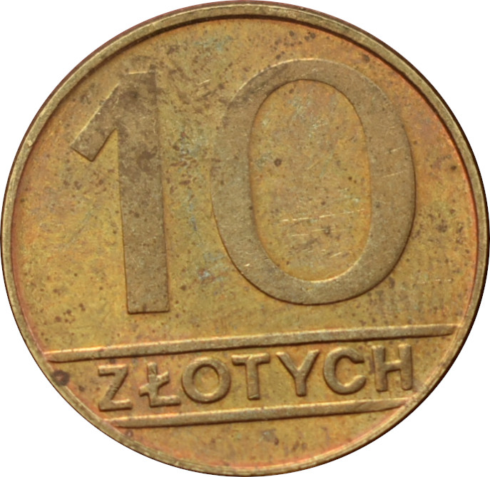 Poľsko 10 Zlotych 1989