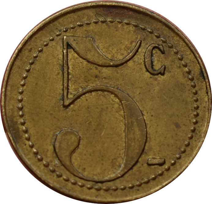 Francúzsko žetón na kávu 5 Centimes