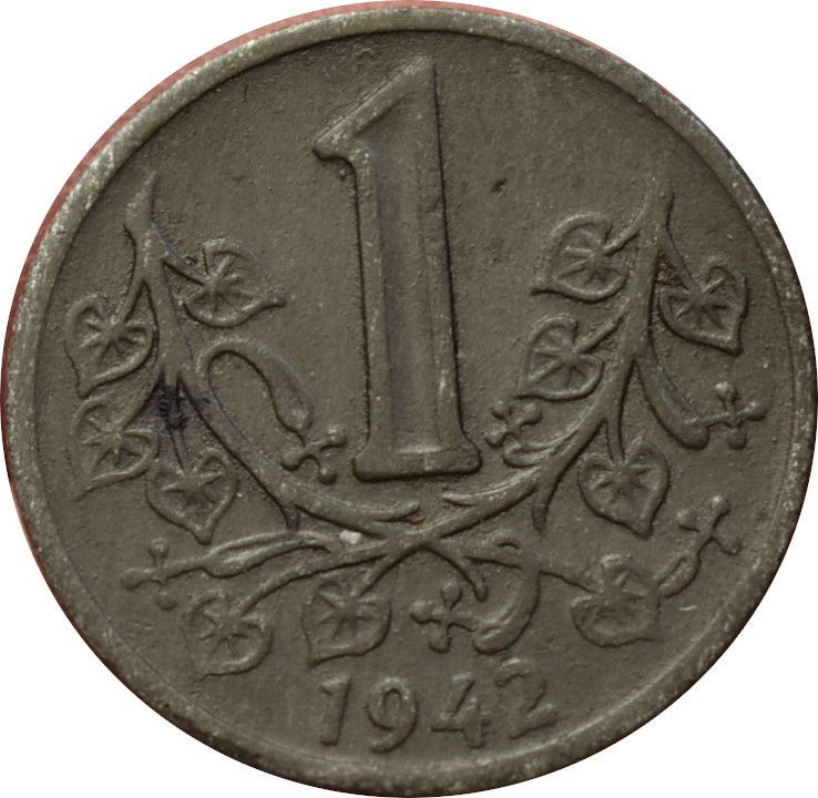 Protektorát 1 Koruna 1942