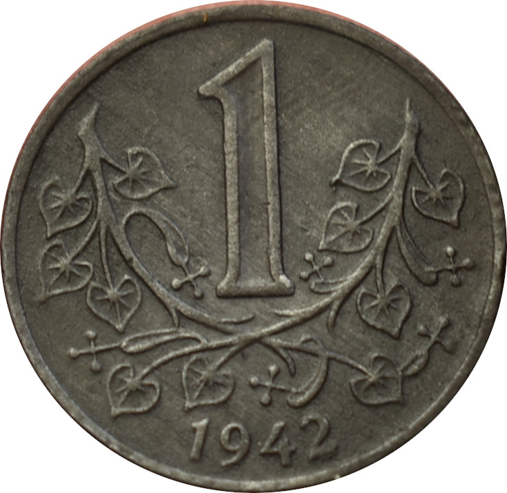 Protektorát 1 Koruna 1942