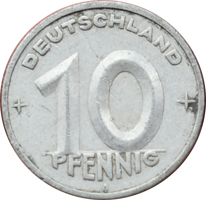DDR 10 Pfennig 1949 A