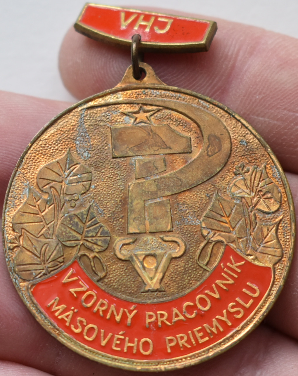 ČSSR medaila vzorný pracovník mäsového priemyslu