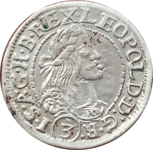 Leopold I. 3 Kreutzer 1675 K.B.