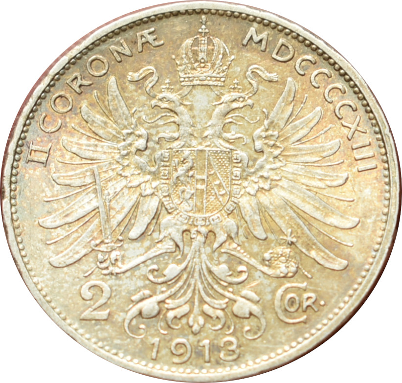 F.J. 2 Krone 1913 b.z.