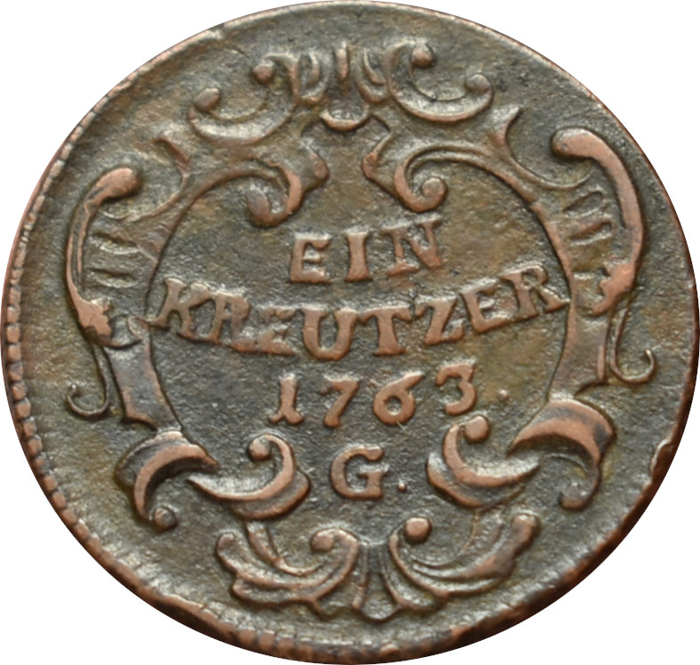 Mária Terézia Ein Kreutzer 1763 G
