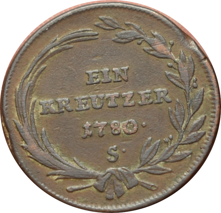 Mária Terézia Ein Kreutzer 1780 S