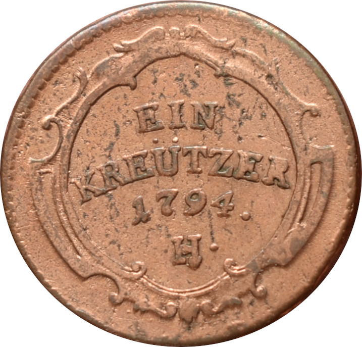 František I. 1 Kreutzer 1794 H