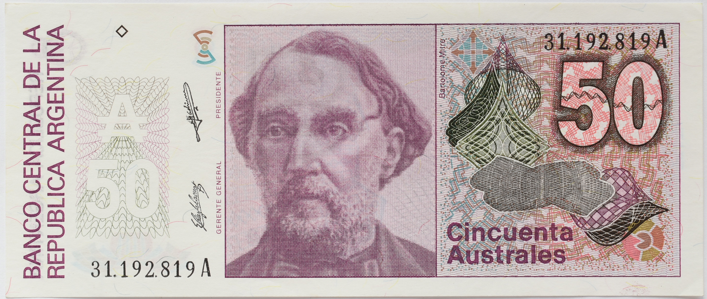 Argentína 50 Australes 1986