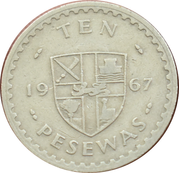 Ghana 10 Pesewas 1967