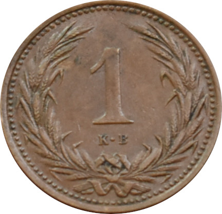 F.J. 1 Fillér 1900 K.B.