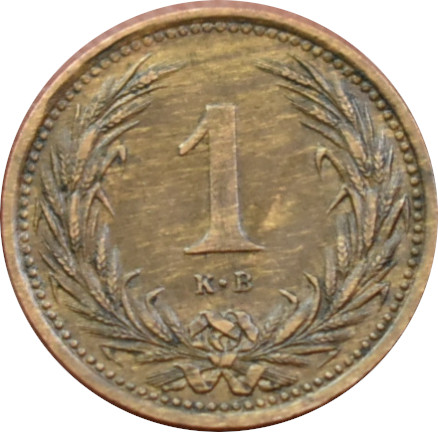 F.J. 1 Fillér 1900 K.B.