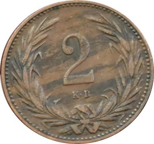 F.J. 2 Fillér 1897 K.B