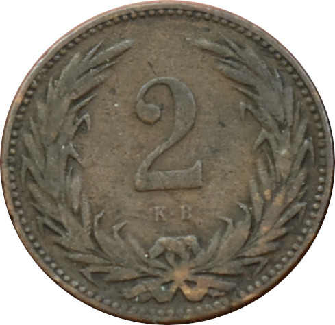 F.J. 2 Fillér 1898 K.B.