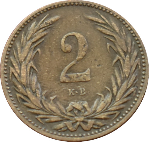 F.J. 2 Fillér 1898 K.B.
