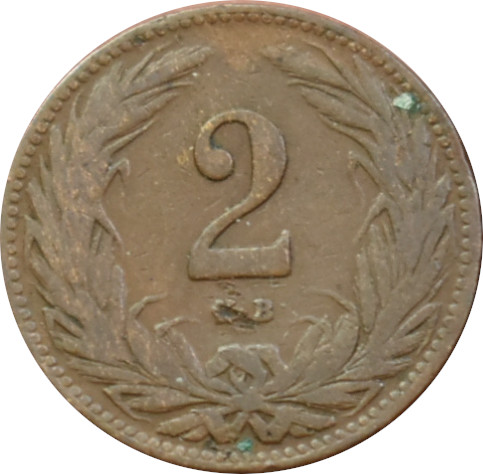 F.J. 2 Fillér 1910 K.B