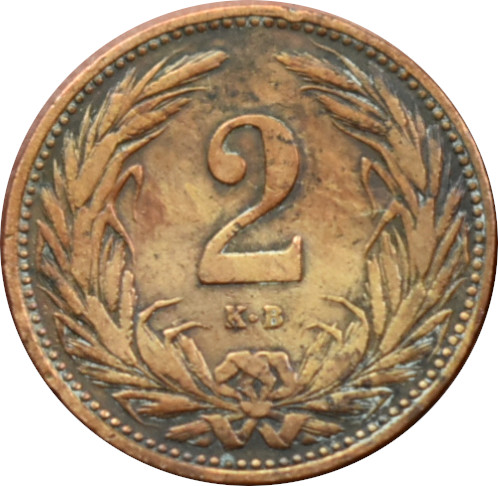 F.J. 2 Fillér 1910 K.B