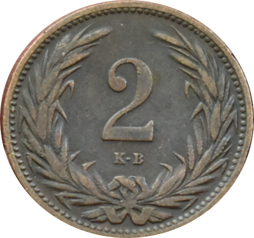 F.J. 2 Fillér 1907 K.B.