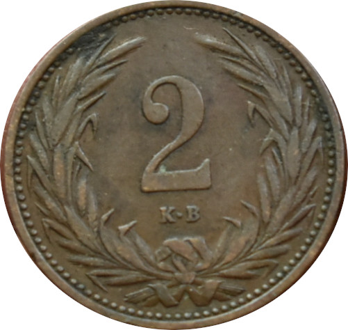 F.J. 2 Fillér 1915 K.B
