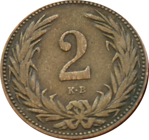 F.J. 2 Fillér 1894 K.B