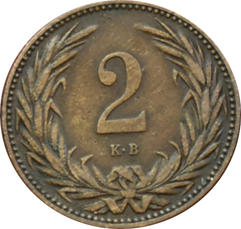 F.J. 2 Fillér 1894 K.B