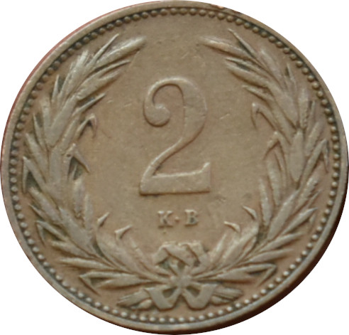 F.J. 2 Fillér 1906 K.B
