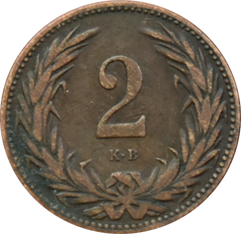 F.J. 2 Fillér 1895 K.B