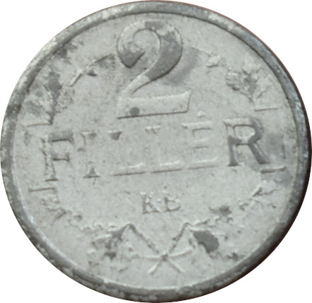 F.J. 2 Fillér 1916 K.B nový typ