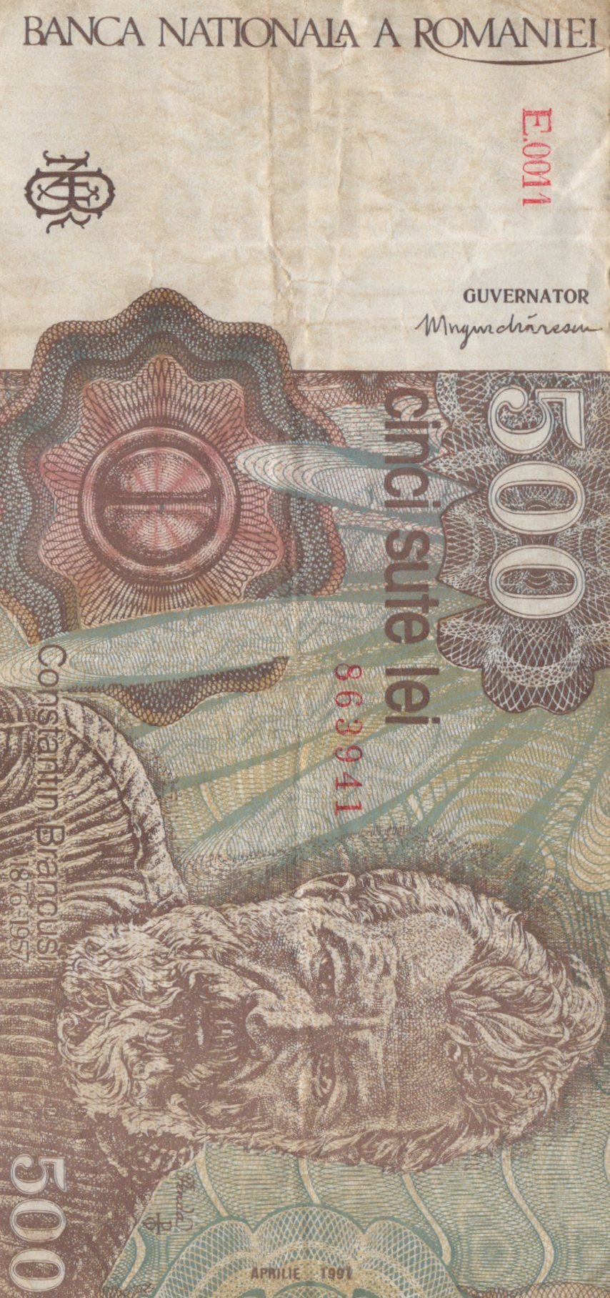Rumunsko 500 Lei 1991