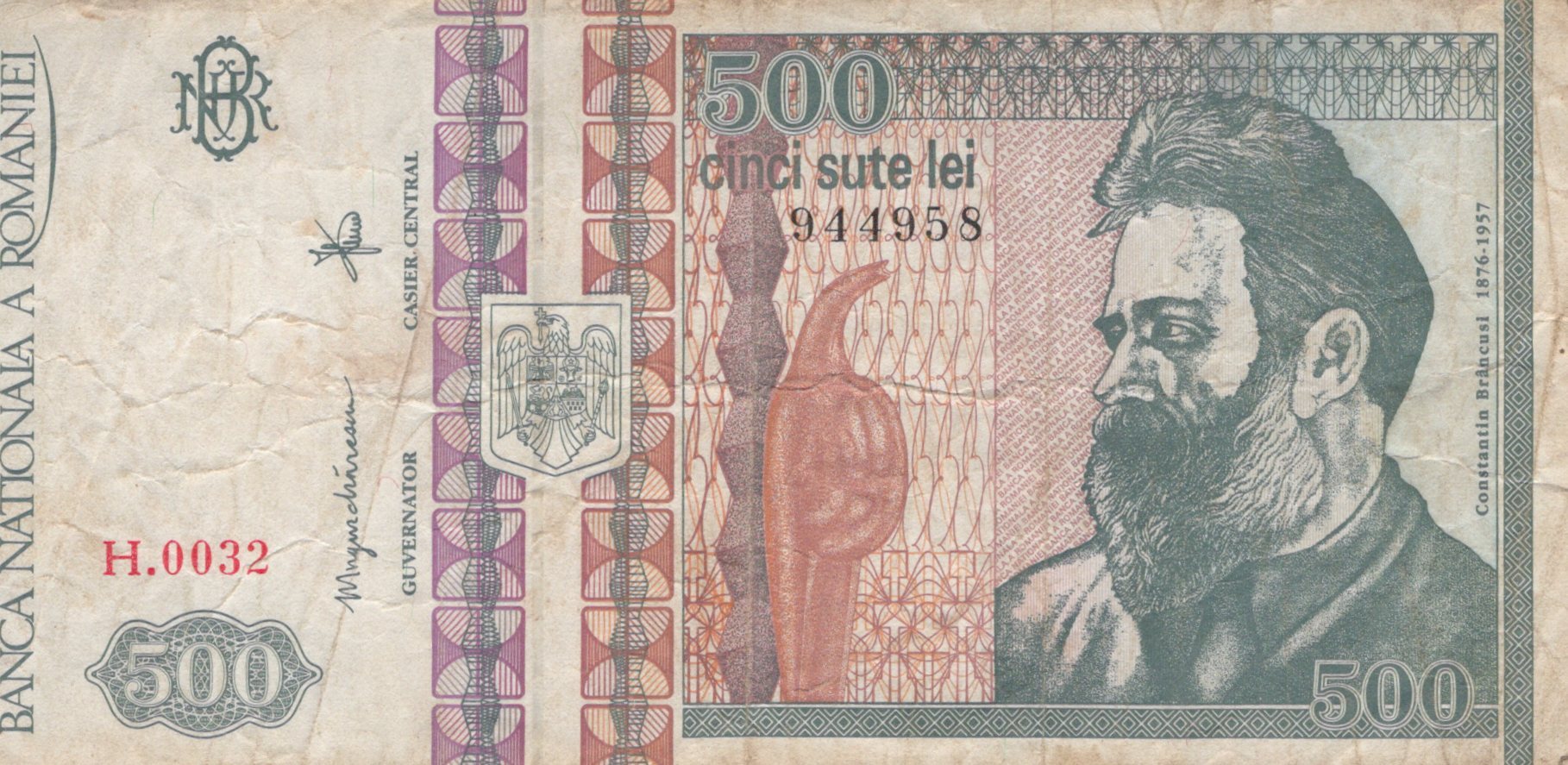 Rumunsko 500 Lei 1992