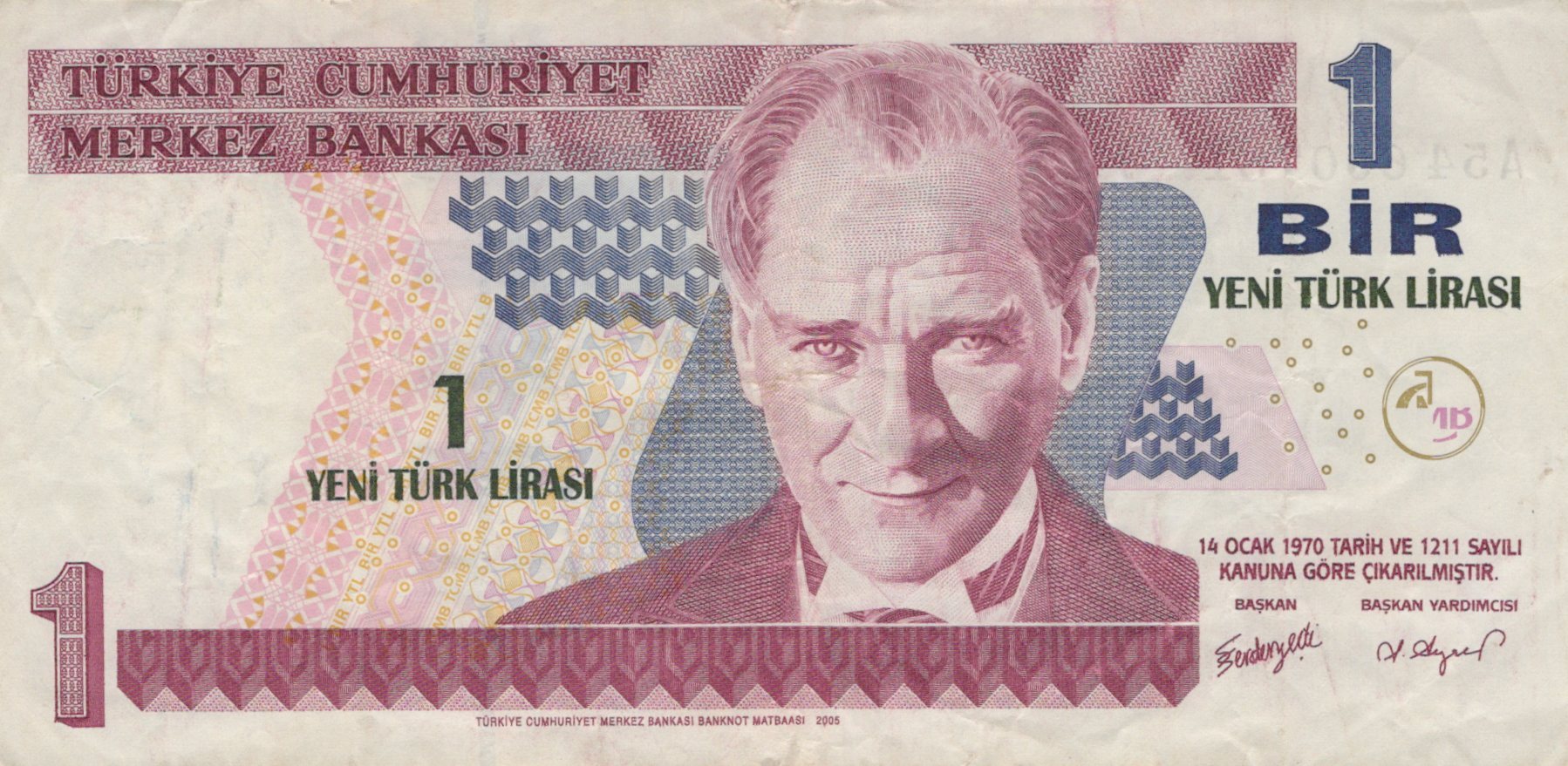 Turecko 1 Lira 1970
