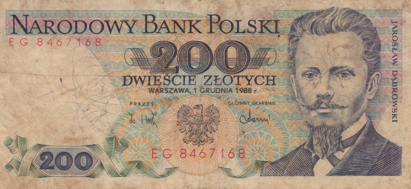 Poľsko 200 Zlotych 1988