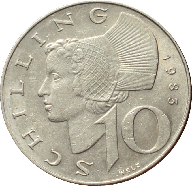 Rakúsko 10 Schilling 1983