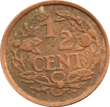Holandsko 1/2 Cent 1938