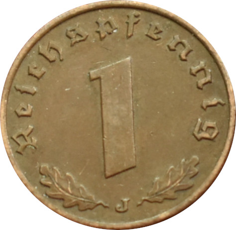 Nemecko - Tretia ríša 1 Reichspfennig 1940 J