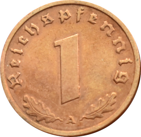 Nemecko - Tretia ríša 1 Reichspfennig 1939 A