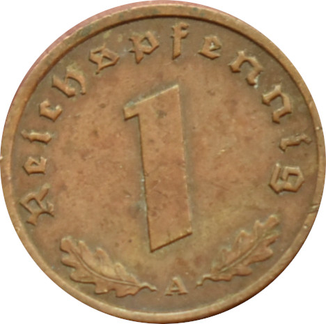 Nemecko - Tretia ríša 1 Reichspfennig 1939 A